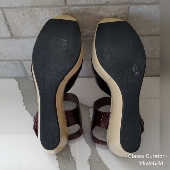 MARNI Itailian made leather platform sandals - Picture 4 of 10